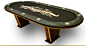 The Nationwide Gaming PTV Texas Hold’em Poker Table will make your poker room look a little more stylish. It comes with the V legs made with natural oak wood for solid support. The table has ¼” padding and removable armrest. The playing board is made of 3