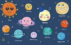 每日一画｜扁平风小星球系列✨