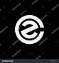 monogram logo letter CZ or ZC simple, sport, and modern on black background