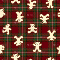 简洁可爱的小熊插画，