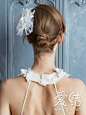 2014新娘发型5大趋势：花朵头饰篇#发型##婚礼##时尚##美发##美女# #优雅#