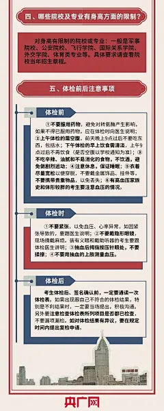 高考体检相关要点你了解多少？一份海报一网打尽！_央广网