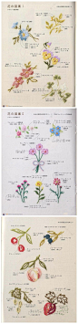刺绣——花的图案