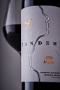 Collaboration Wine Label Design for Tandem by 43oz - World Brand Design Society : When two creative people join forces, we often have something unique that is more than just the sum of its parts. When two wineries with big names, an extensive collection o