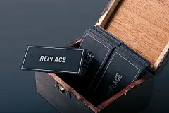 Business Cards Mockup复古名片展示 :  