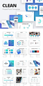 Clean PowerPoint Presentation Template #powerpoint #slides #template #business #theme #branding #company #creative #infographic #annual #report