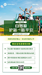 金融旅行保险产品介绍营销实景海报