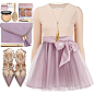 A fashion look from November 2016 featuring long sleeve tops, purple skirt and pointed toe pumps. Browse and shop related looks.