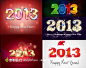 2013矢量新年背景素材