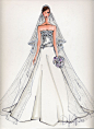 美国画家Katie Rodgers的水粉礼服手绘作品@怪兽M