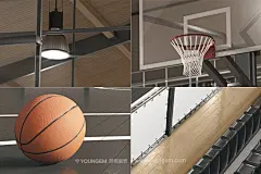 11款灌篮高手室内篮球比赛场馆体育赛事海报背景高清图片设计素材下载_颜格视觉