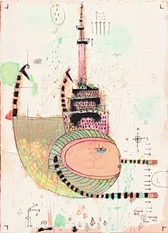 来自?Nayoun Kim的一组很可爱手绘线条卡通插画。看着她的作品，嘴角总是轻轻上扬，非常清新且略带诙谐的作品。看似简单凌乱的线条勾勒出一些自然而又无聊的卡通造型，一同分享给大家。更多可爱插画，可以#采集大赛#
