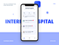 互联网医院应用药物界面应用程序设计interface app icon交互界面设计design app design蓝色应用设计ux图标ui