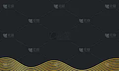 “黑色星期五”的背景。抽象的背景。黑色背景与金色线条。和复制空间区，适合放置在与期望的主题内容。