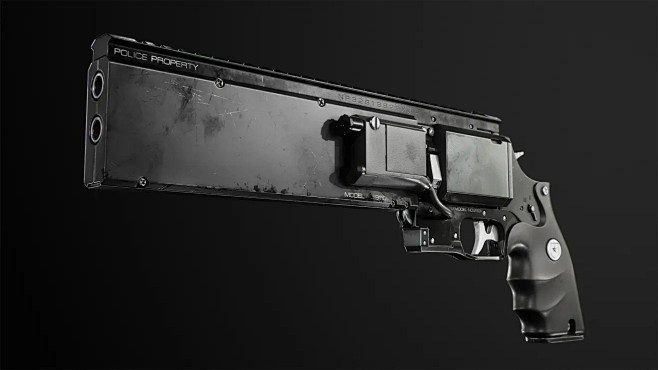 赛博朋克风警用手炮