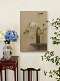 《铃兰》法式中古风客厅装饰画艺术花卉餐厅挂画新中式卧室壁画-tmall.com天猫
