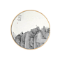 意境圆形中式墙画水墨挂画 走廊过道玄关组合风景壁画 书房装饰画-淘宝网
