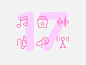 Day 17 audio music illustration line interface vector icon ui icons icon set