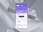 Vital purple UI for banking iOS app by milkinside