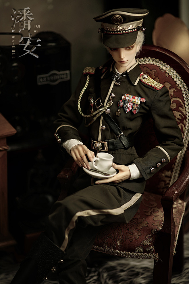 西西娃屋as天使工房大叔bjd娃娃sd叔叔潘安军装版配白军装淘宝网