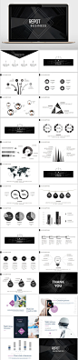 黑色大气企业PPT模版
