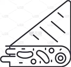 直的,概念,玉米粉圆饼,线图标,饮料,传统,热,菜单,咖啡,午餐