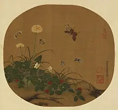 宋 李仲宣 花蝶 台北故宫博物院