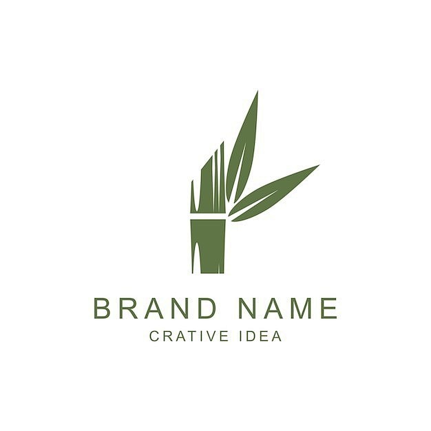 竹子竹节标志logo矢量图设计素材