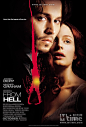 来自地狱From Hell(2001)
他是20世纪第一个引起轰动的明星，他依然是有史以来最有名气、象谜一样的连环杀手。《来自地狱》的故事指的是这个“开膛手杰克”所写的一封信上的回信地址，讲述的是关于在地狱中的那些人，他们生活在最恶劣的环境中。故事的中心是关于5个贫困的妓女，她们相互之间有着非比寻常的友谊，当她们的生存被一个可怕的杀手所胁迫时，她们团结得更加紧密了。
        玛丽·凯莉、凯特·埃多斯、丽兹·斯特里德以及黑人安妮·查普蔓和波莉生活在最底层，靠着她们的身体艰难地生活着，社会既歧视她们又