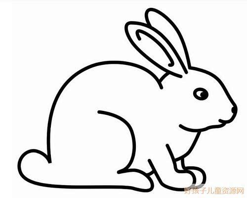 跳跃的兔子简笔画百度图片搜索