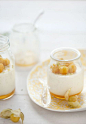 yogurt and honey panna cotta with gooseberries #赏味期限#