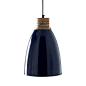 The Winthrop Pendant looks a bit like the light bulb you're going to place inside. Not a coincidence, but a fun design element with a hint of retro industrial style. We love the deep blue finish, which...  Find the Winthrop Navy Pendant, as seen in the Th