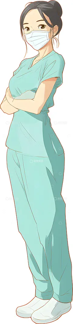 医护人员人物插画素材高清模板免费下载-趣麦麦图
