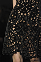 Laser Cut Cog Dress - decorative surface pattern; lasercut fashion details