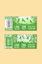 2款绿色动物园门票矢量素材-众图网