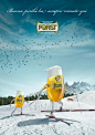 FORST beer ? print campaign (ski) on Behance@北坤人素材