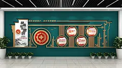 提高安全意识安全生产月企业党建文化墙
