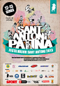 Sant Antoni Patina : Logo and promotion for "Sant Antoni Patina", an annual inline skate event in Barcelona.