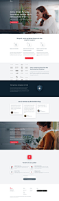 一款个人保险业务服务平台的官网首页设计作品 Jerry - Landing Page by Patryk Zabielski #网页设计# ​​​​