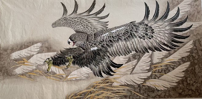 工笔鹰 (2)