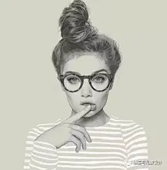 手绘丨好功力！最细腻的女孩铅笔画肖像，爱上她笔下的黑白灰