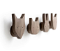 Animal wall hooks set of 4 by magszilla on Etsy: 