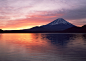 日本富士山 黄昏
