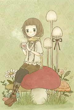 卡哇伊(⊙o⊙)…、萌、卡通、动漫、插画