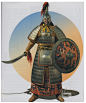 'pos'ly. Ochalean, but it's a lot of hvy. metal armor for an island nation...  [manchu warriors]