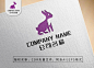 CDR 可爱小兔子logo标志设计