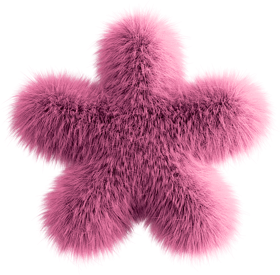 Pink 3D Fluffy Symbo...