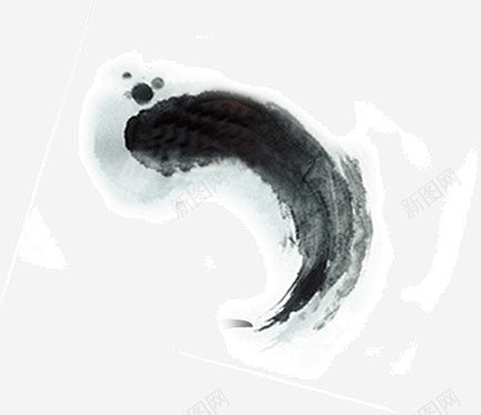 水墨画句号高清素材 句号 水墨画 装饰 免抠png 设计图片 免费下载