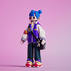 KAYIA采集到C4D-人物