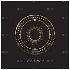 探索宇宙豪华空间的背景模板